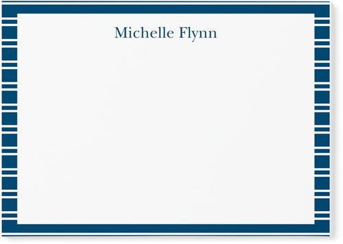 Classic Striped Post-it Notes, 3x4, Blue, park night