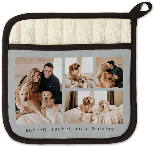 Gallery of Four Grid Pot Holder, Multicolor, multi