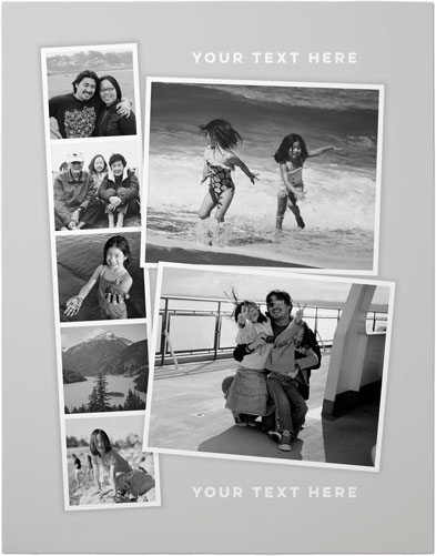 Family Film Strip Premium Poster, Gray