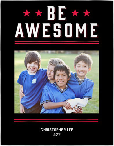 Active Awesome Premium Poster, Black