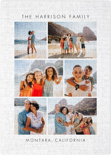 Gallery of Six Montage of Memories Puzzle, Puzzle Board, 252 pieces, Rectangle, Puzzle, Multicolor