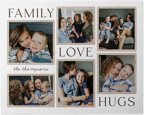 Rustic Family Sentiments Puzzle, Puzzle Board, 520 pieces, Rectangle, Puzzle, White