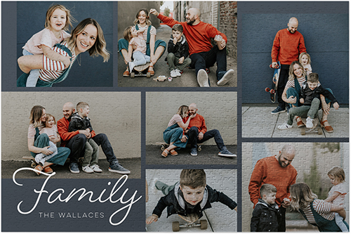 Family Collage Puzzle, Puzzle Board, 1014 pieces, Rectangle, Puzzle, Gray, gray
