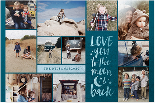 To The Moon and Back Collage Puzzle, Puzzle Board, 1014 pieces, Rectangle, Puzzle, Blue