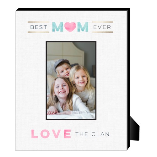 Watercolor Mom Collage Personalized Frame, - No photo insert, 8x10, Beige