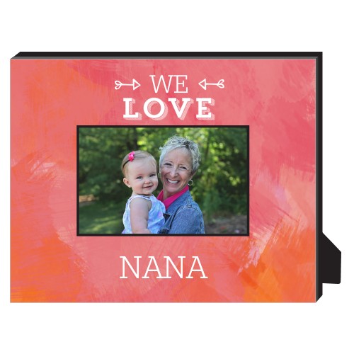 We Love You Personalized Frame, - Photo insert, 8x10, Pink