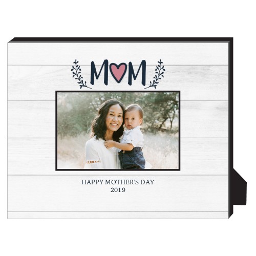 Rustic Mother's Day Personalized Frame, - Photo insert, 8x10, Black