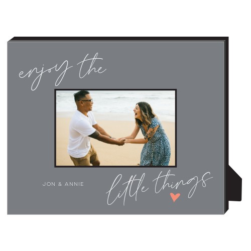 The Little Things Personalized Frame, - No photo insert, 8x10, Gray