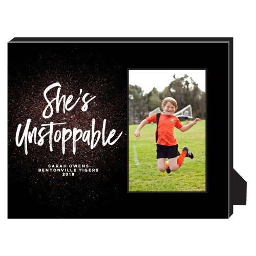 Active Colorful Splatter Personalized Frame, - No photo insert, 8x10, Black