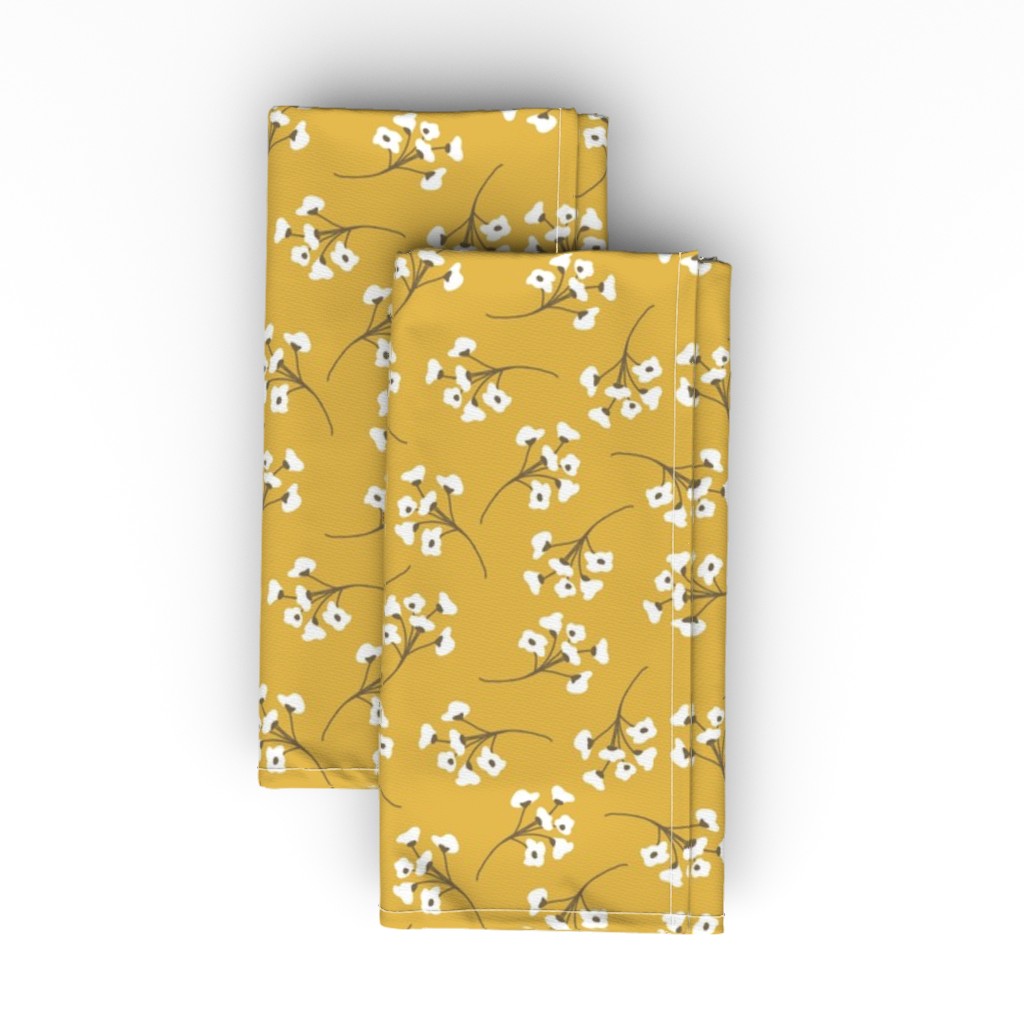 Golden Cotton Cloth Napkin, Longleaf Sateen Grand, Yellow