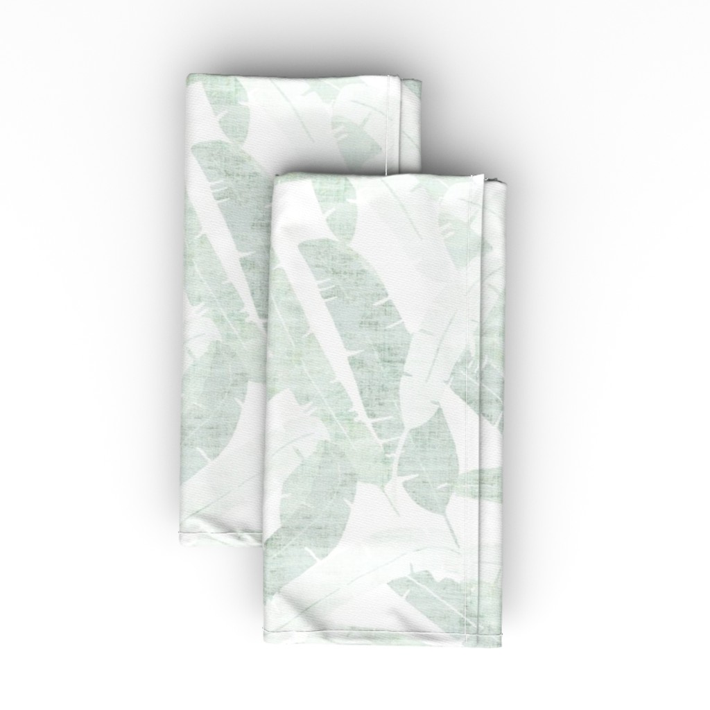 Banana Leaf - Light Cloth Napkin, Longleaf Sateen Grand, Green