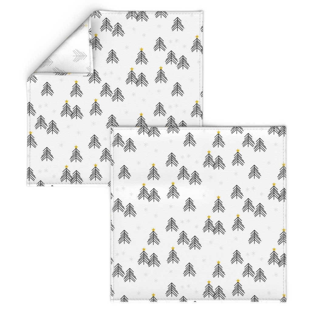 Scandi Winter Forest Christmas Tree Cloth Napkin Shutterfly