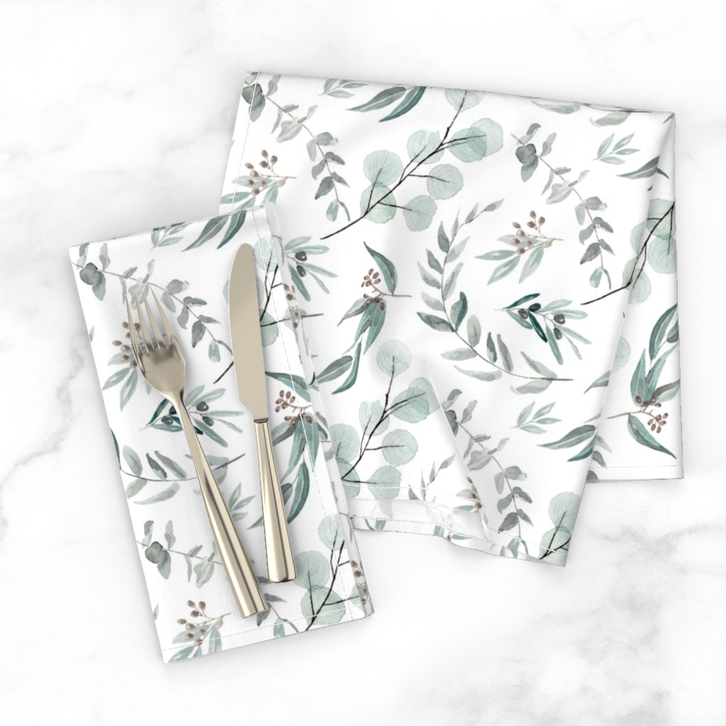 Eucalyptus Leaves Cloth Napkin | Shutterfly