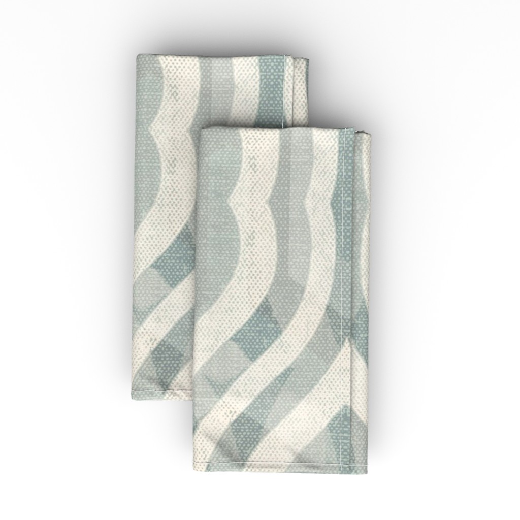 Modern Watercolor Damask - Gray Cloth Napkin, Longleaf Sateen Grand, Gray
