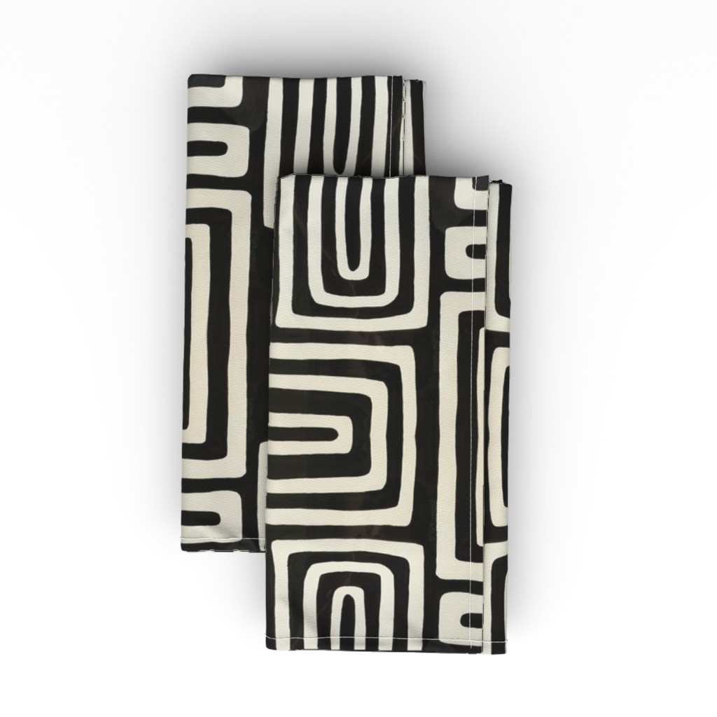 Inked Black & White Cloth Napkin Shutterfly