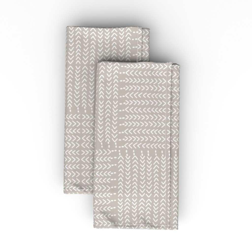 Amari - Taupe Cloth Napkin, Longleaf Sateen Grand, Beige