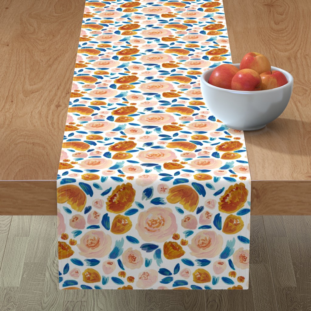 Indy Blooms - Multi Table Runner, 108x16, Multicolor