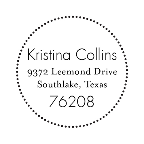 Custom 2 Round Logo Self Ink Return Address Rubber Stamp -Logo Stamp-USA  Seller