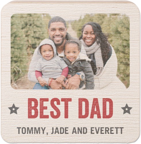 Best Dad Ever Wood Magnet