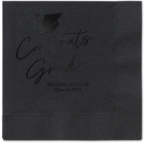 Black Table Napkins