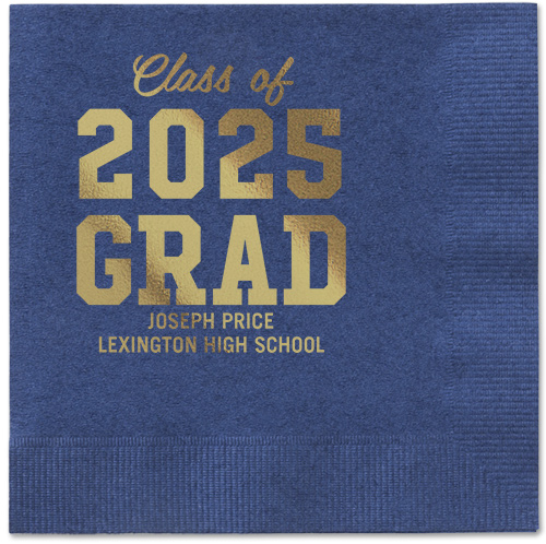 Yellow And Navy Napkins