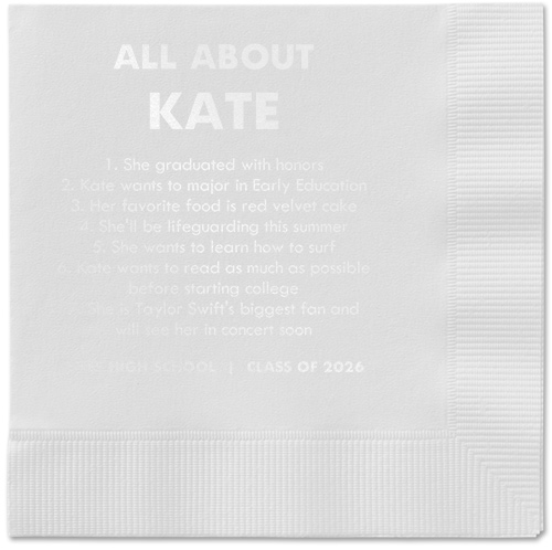 All About Napkin, White, White, white