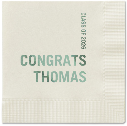 Bold Acclaim Napkin, Green, Ecru, sage