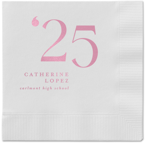 Slanted Style Napkin, Pink, White, blush