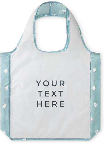 Your Text Here Reusable Shopping Bag, Floral, Multicolor