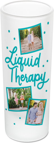 Liquid Therapy Shot Glass, Blue