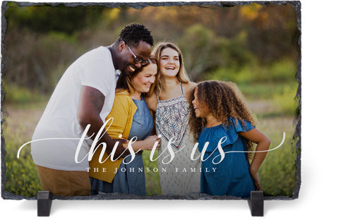 This Is Us Slate Plaque, 7.5x11.5, White, white