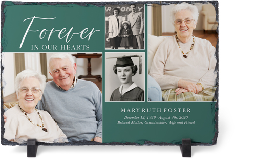 In Our Hearts Memorial Fleece Photo Blanket by Shutterfly