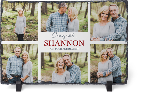 Text Gallery of Six Slate Plaque by Shutterfly