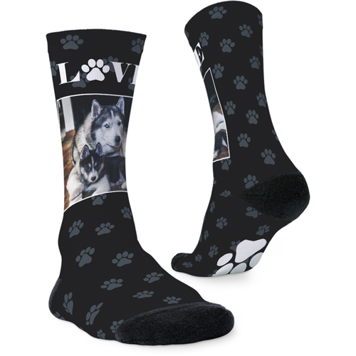 Love Paw Prints Custom Socks by Shutterfly Shutterfly