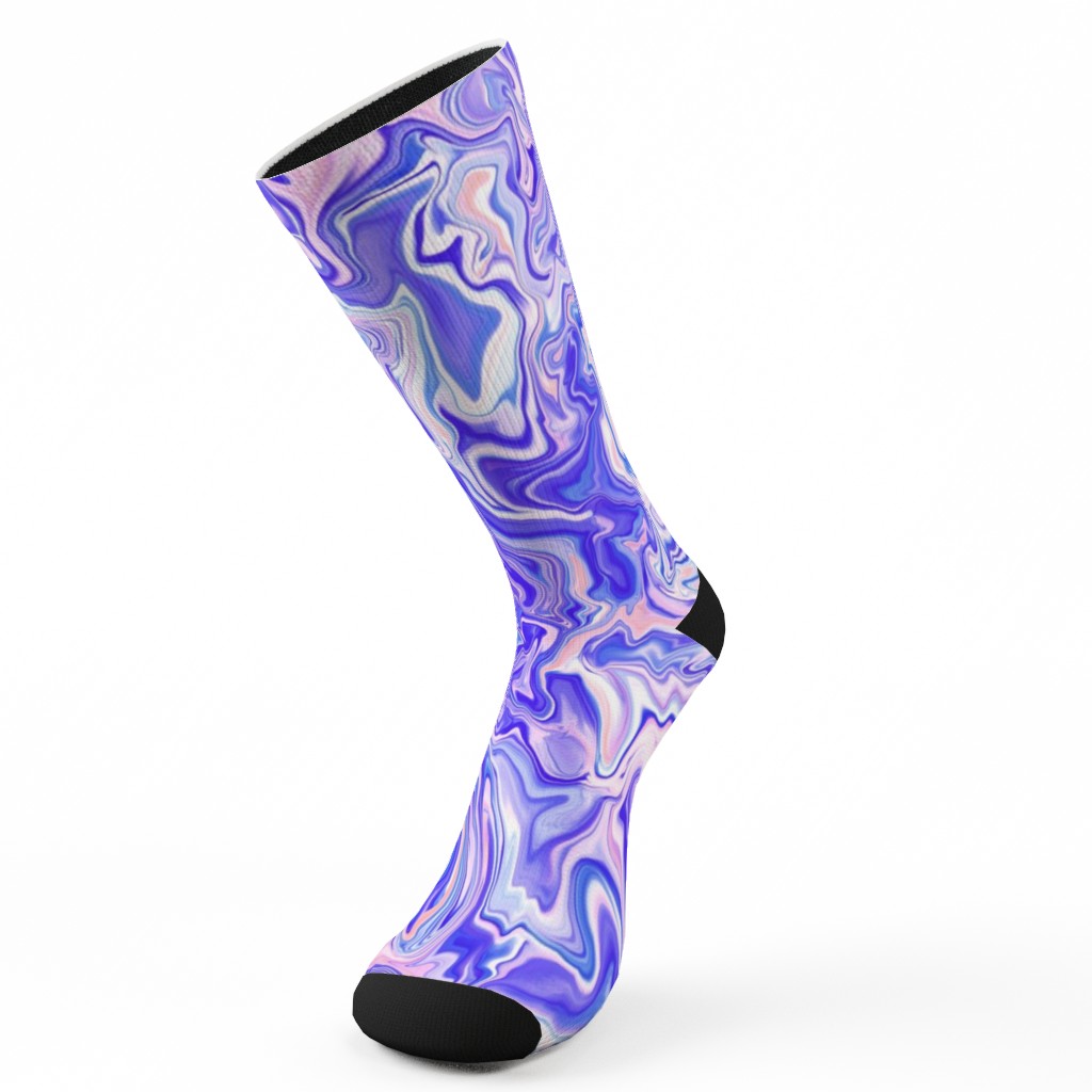 Love Spell Marble - Purple Coral Pink Custom Socks | Shutterfly