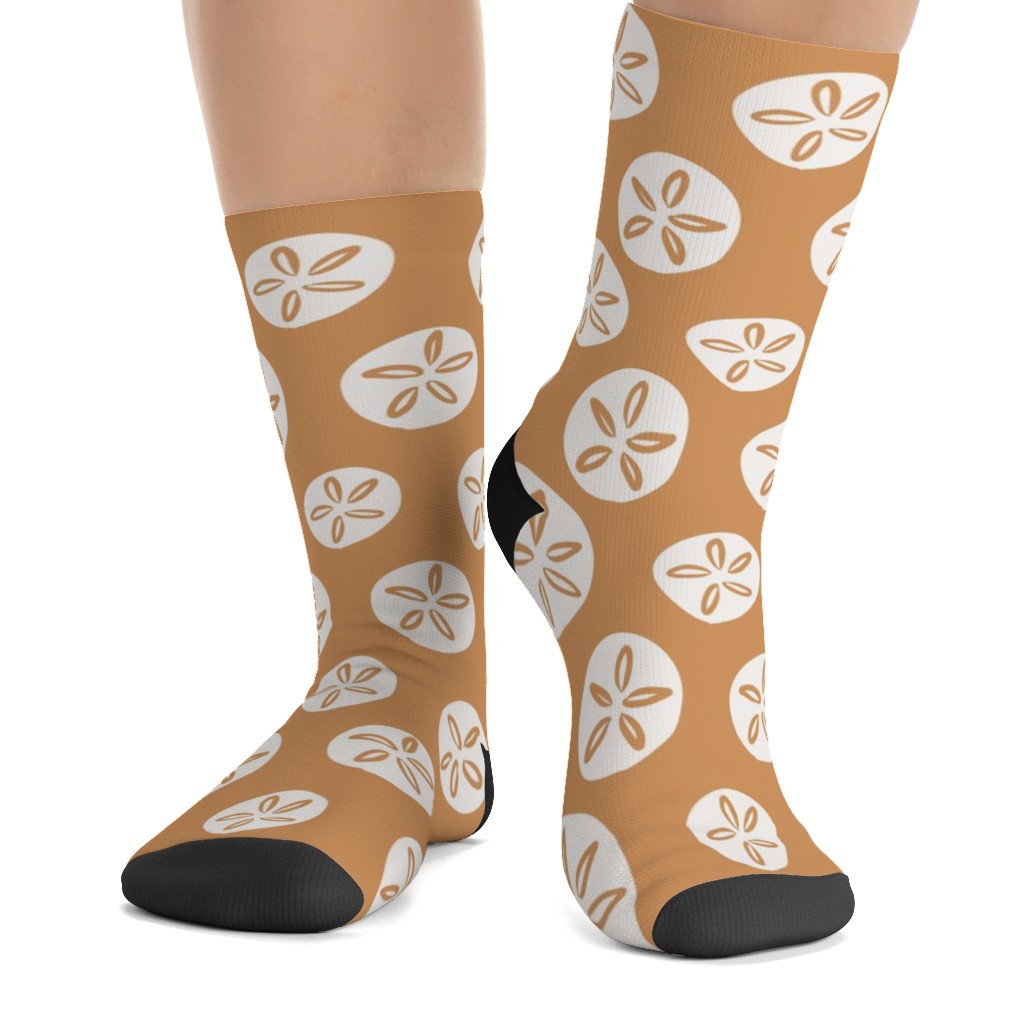 Sand Dollar Sea Shells Custom Socks | Shutterfly