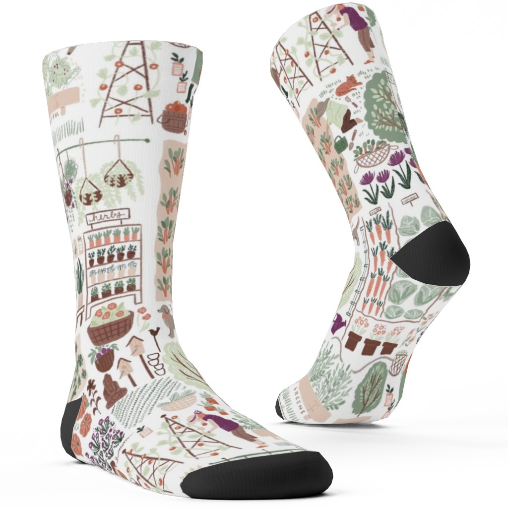 My Favorite Greenhouse - Multicolor Custom Socks, Multicolor