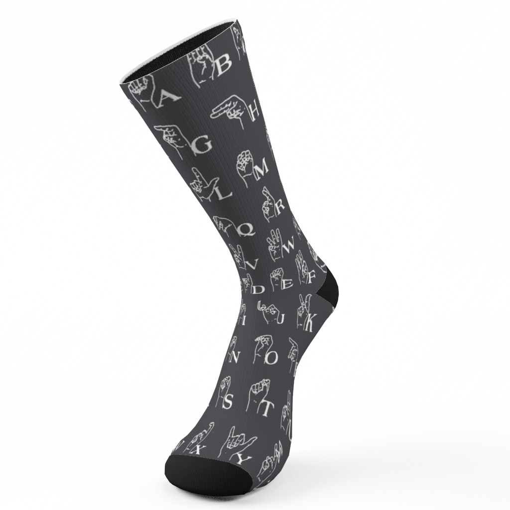 Sign Language Alphabet Custom Socks | Shutterfly