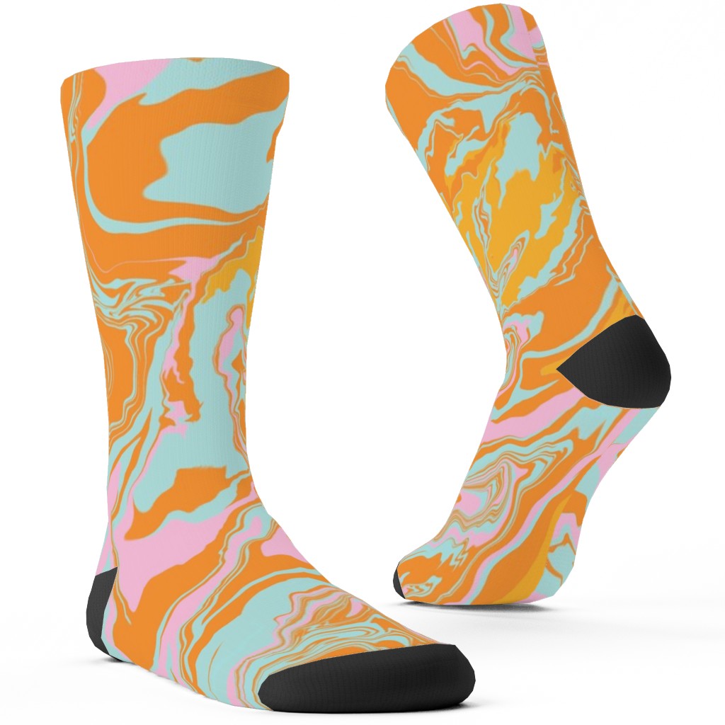 Marmor Custom Socks, Orange