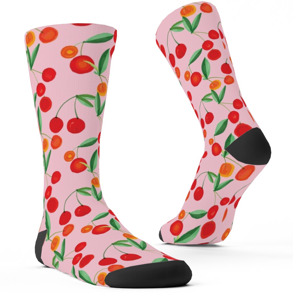 Cherry Farm Custom Socks, Pink