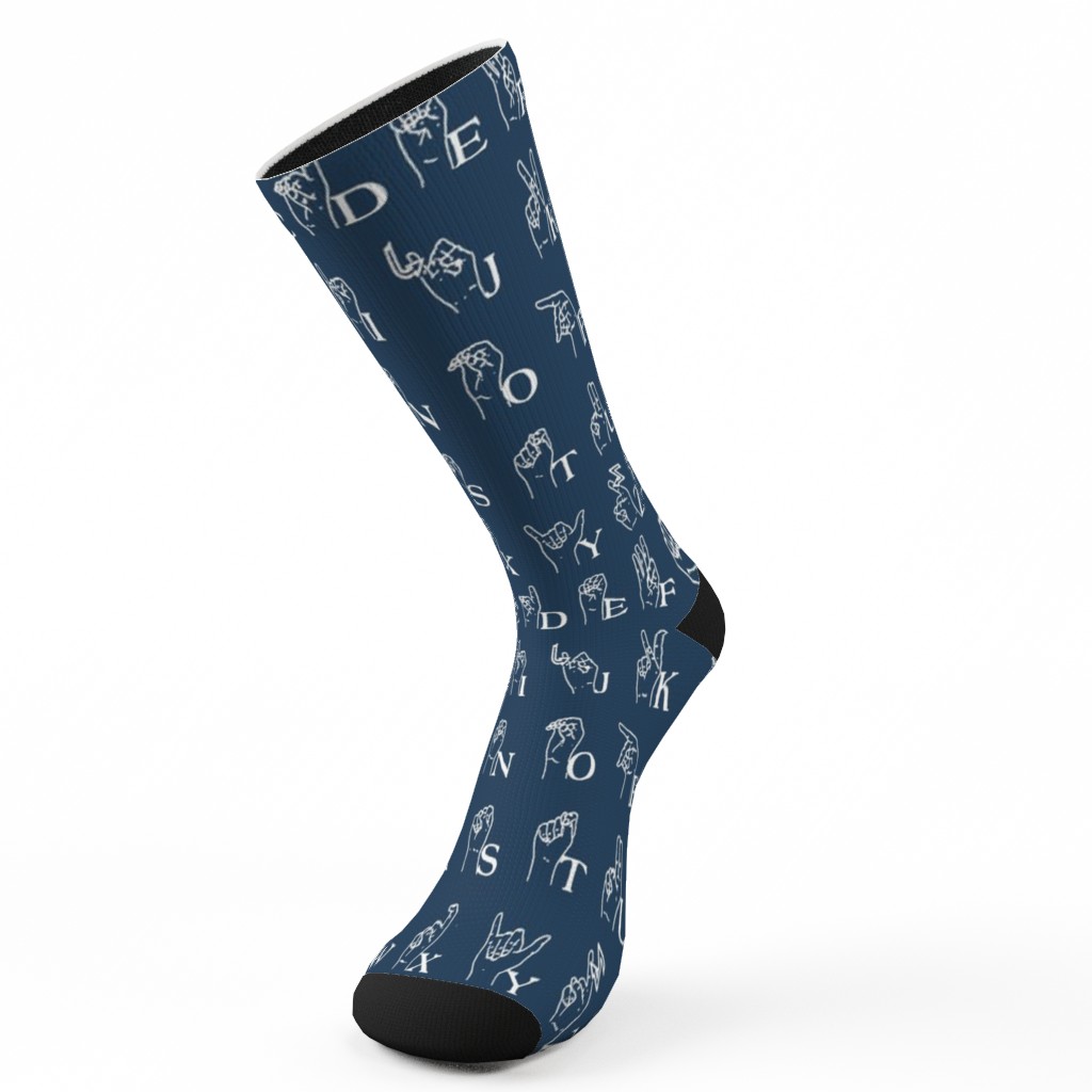 Sign Language Alphabet Custom Socks Shutterfly