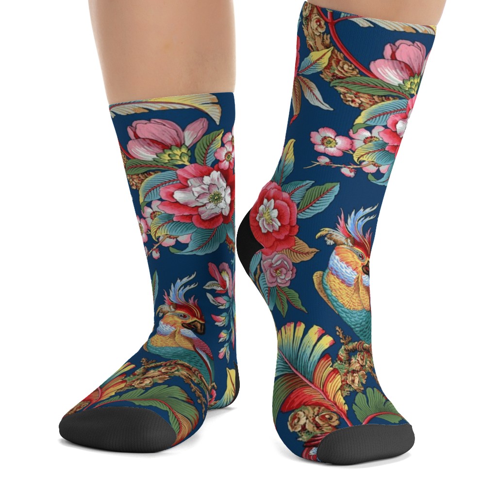 Edwardian Parrot - Bright Custom Socks | Shutterfly