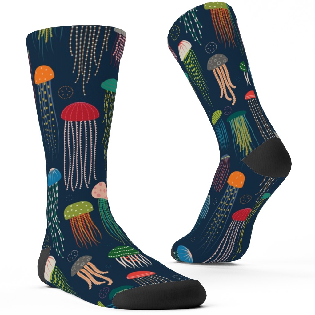 Just Jellies - Jellyfish Custom Socks, Blue