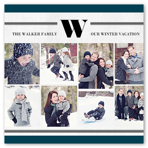 Classic Monogram, 8x8white