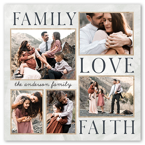 Rustic Family Sentiments, -8x8-Beige