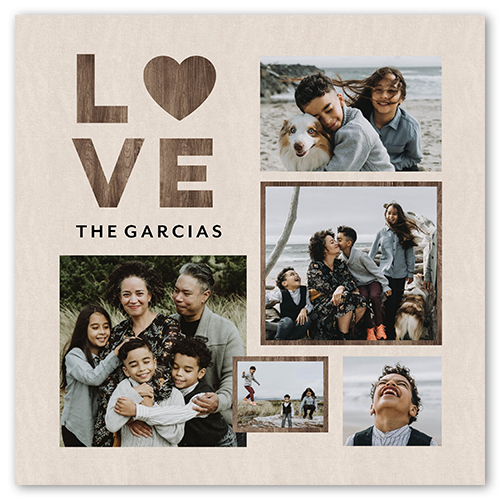 Rustic Love Collage, -12x12-Beige