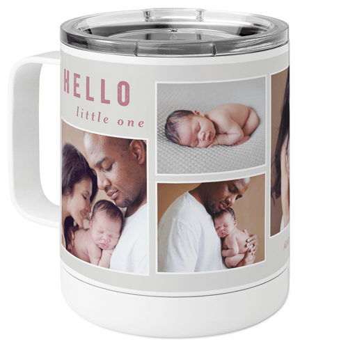 Hello Loved One Stainless Steel Mug, 10oz, Gray