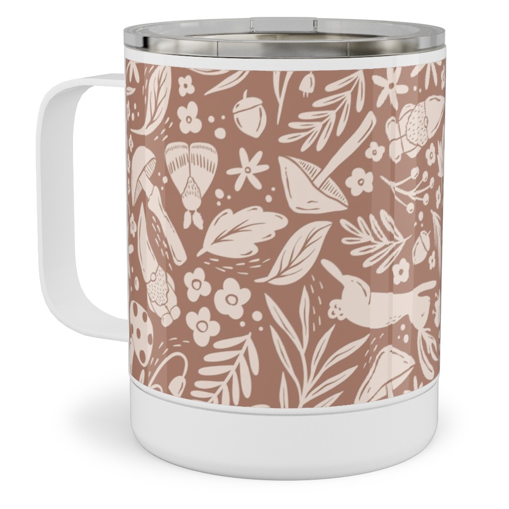 Enchanted Forest - Sienna Stainless Steel Mug, 10oz, Brown