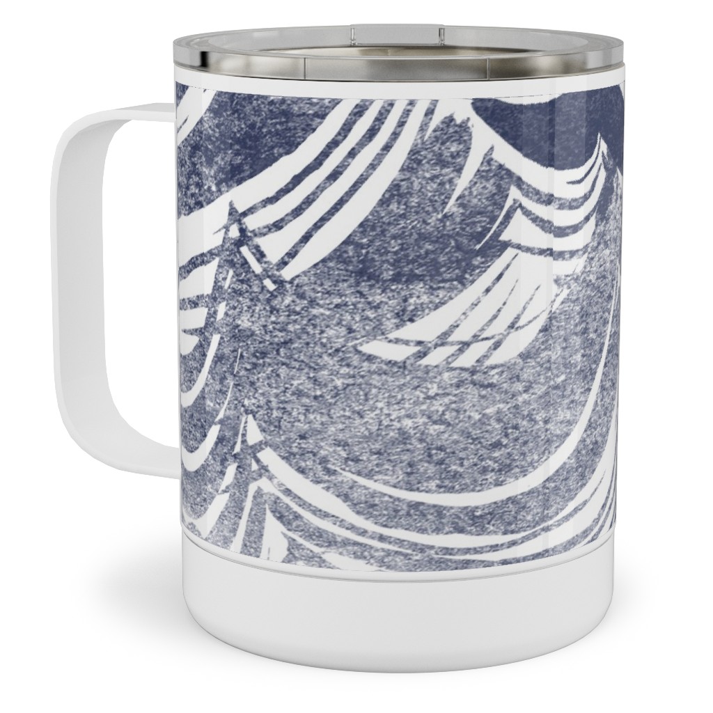 Wild Ocean Stainless Steel Mug, 10oz, Gray, Gray