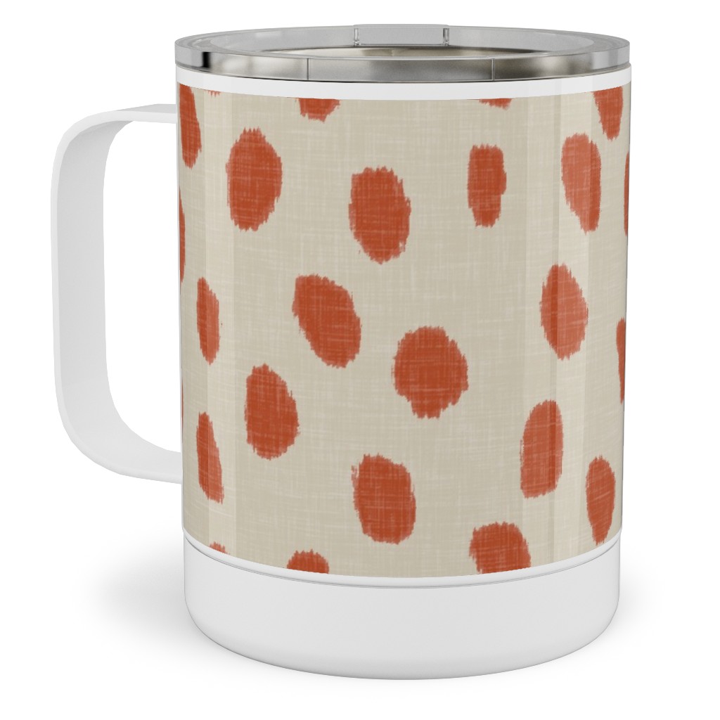 Printemps - Spice Stainless Steel Mug, 10oz, Orange, Orange